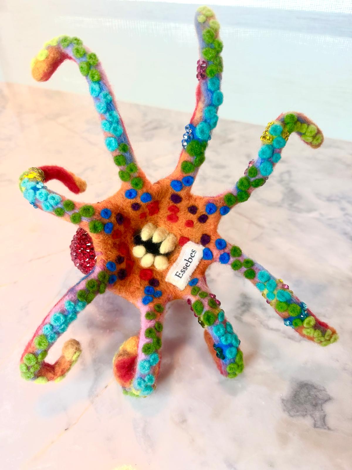 Jewel of the Deep: Radiant Coral Octopus