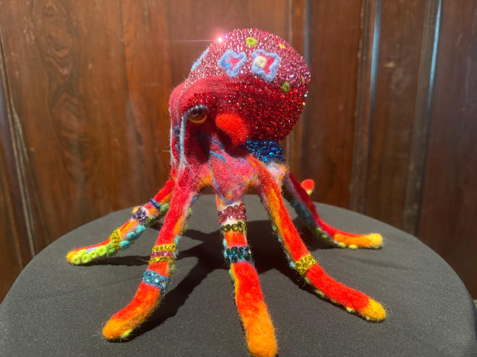 Jewel of the Deep: Radiant Coral Octopus