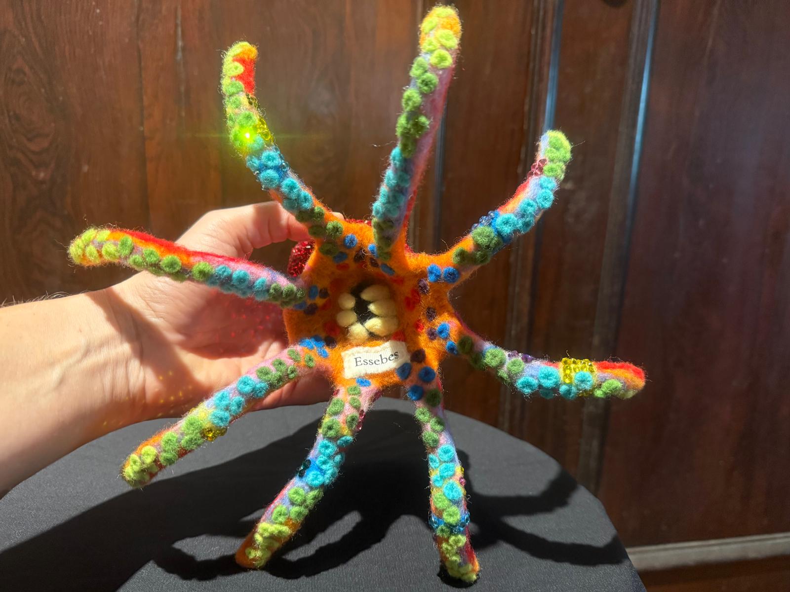 Jewel of the Deep: Radiant Coral Octopus