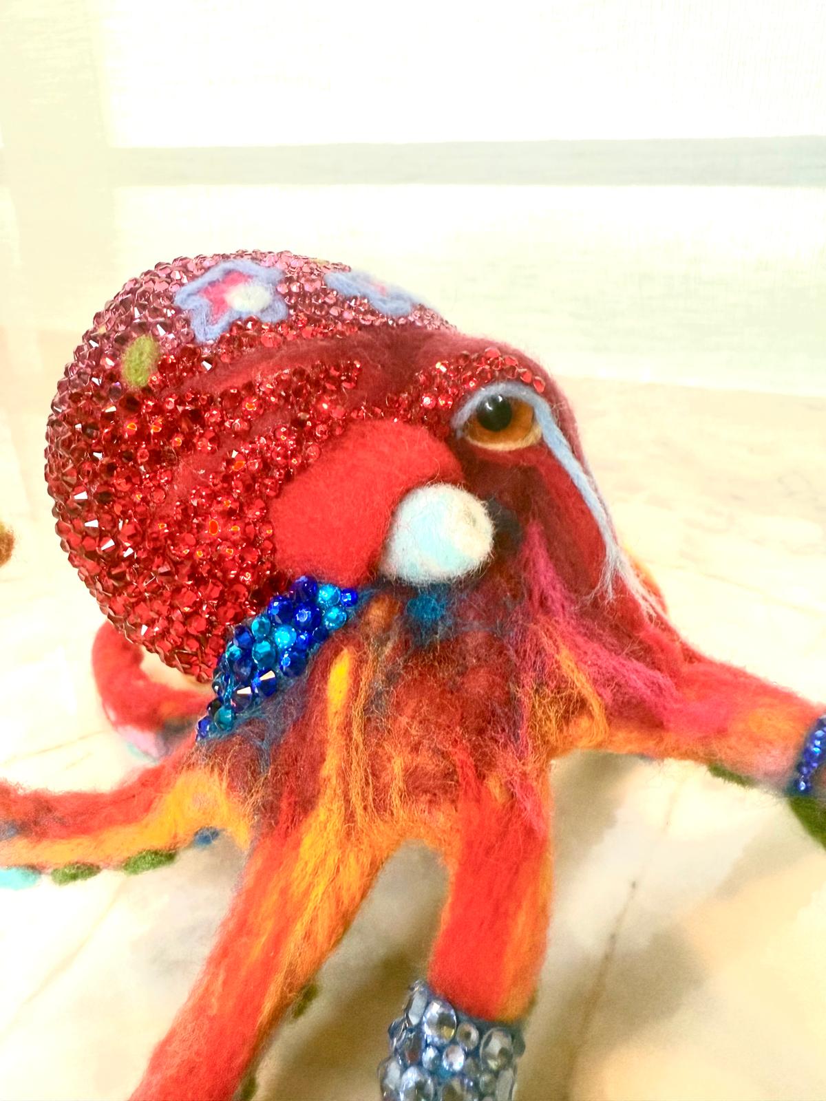 Jewel of the Deep: Radiant Coral Octopus