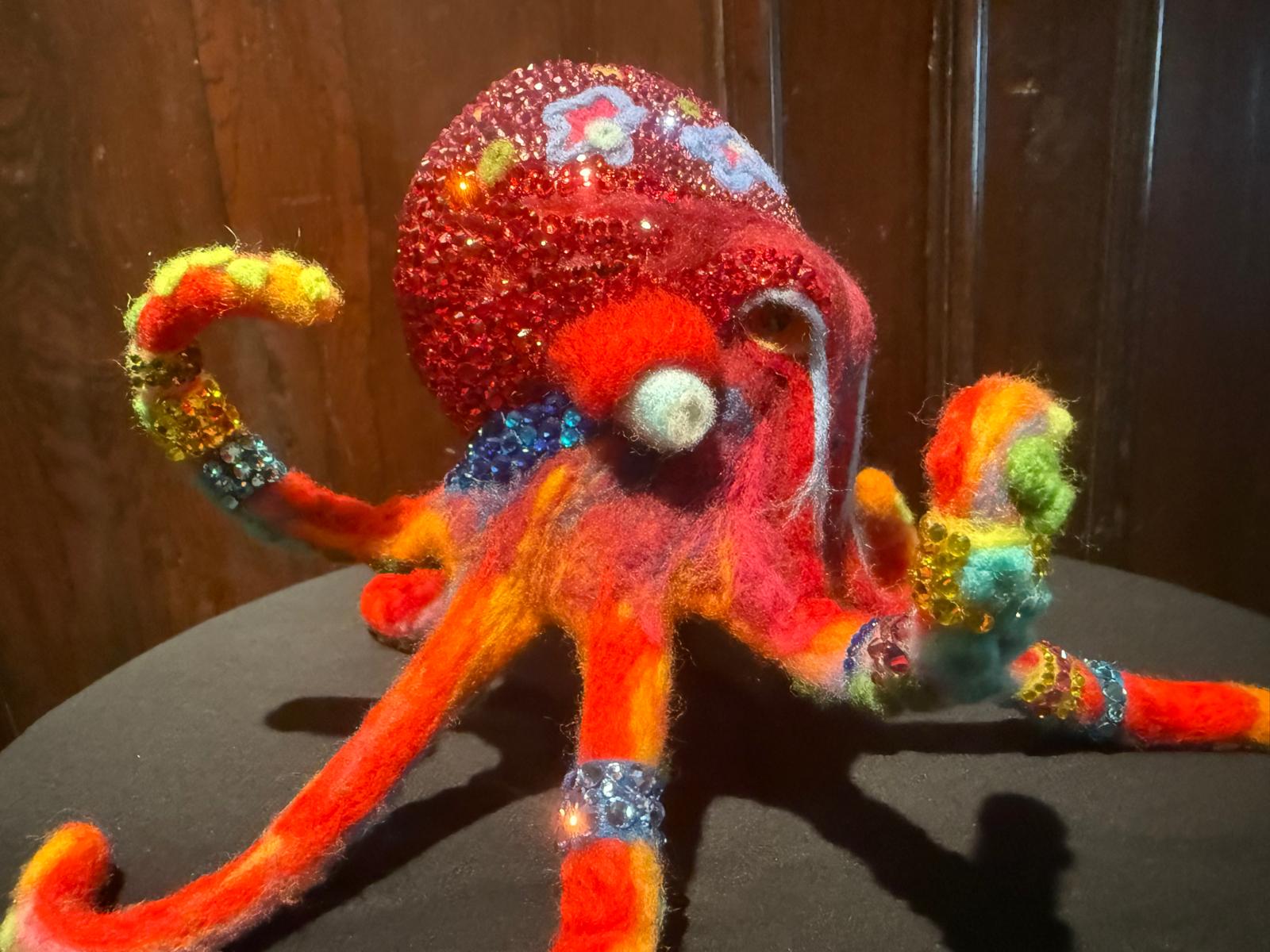 Jewel of the Deep: Radiant Coral Octopus