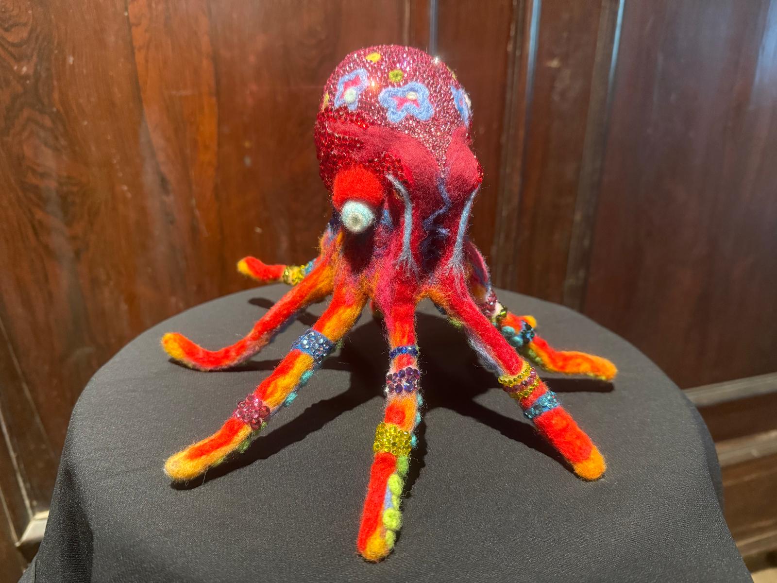 Jewel of the Deep: Radiant Coral Octopus