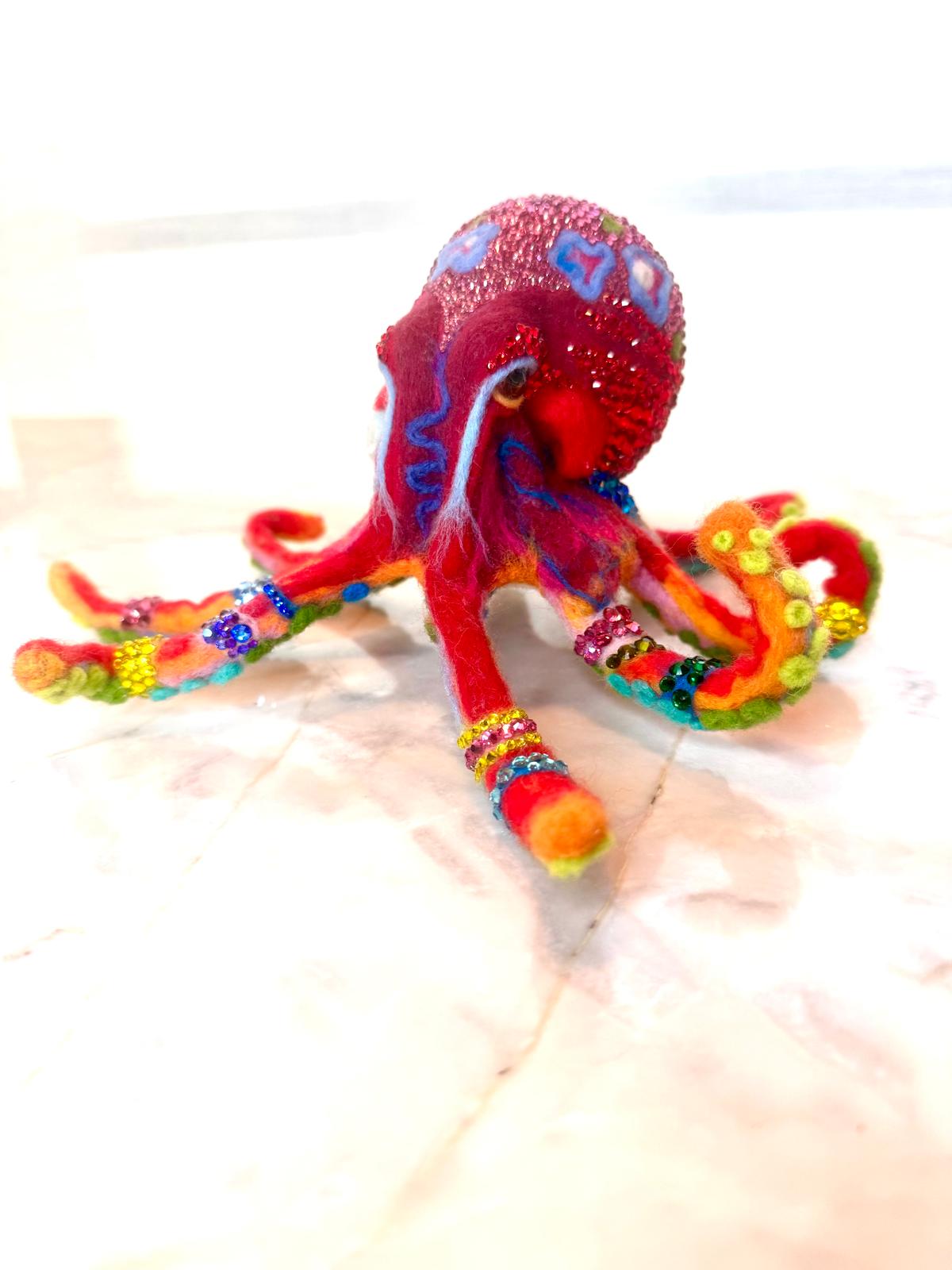 Jewel of the Deep: Radiant Coral Octopus