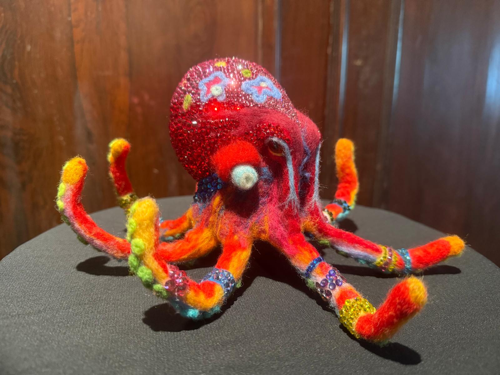 Jewel of the Deep: Radiant Coral Octopus