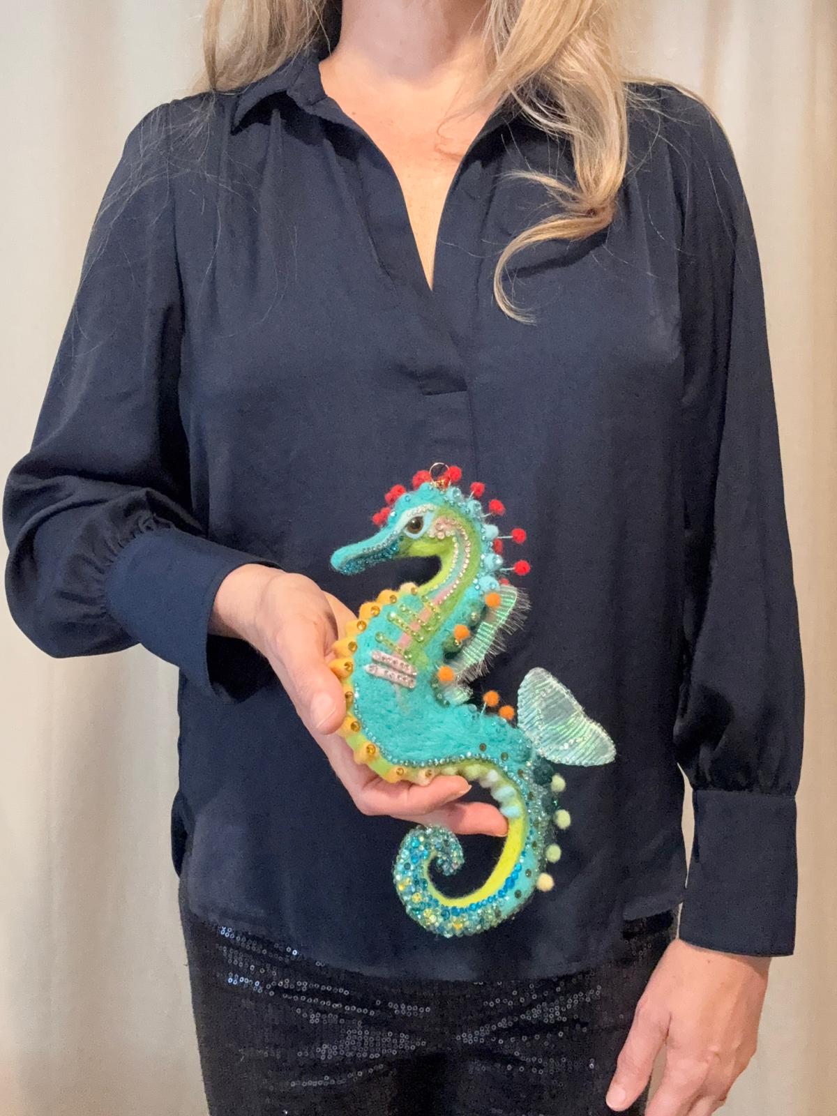 Jewel of the Deep: Enchanted Reef Seahorse